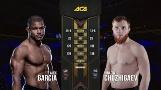 ACA Free Fight  Alex Garcia vs Ibragim Chuzhigaev [upl. by Kaden]