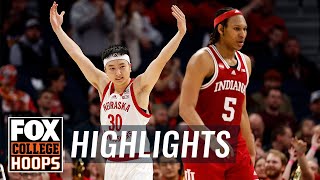 Indiana Hoosiers vs Nebraska Cornhuskers Big Ten Tournament Highlights  CBB on FOX [upl. by Htebazileyram]