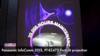 InfoComm 2013 Panasonic PTRZ475 edge blending rear projection [upl. by Yousuf99]