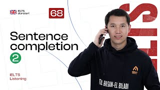 IELTS Listening — Sentence completion 2  68dars  IELTS darslari [upl. by Cyrill]