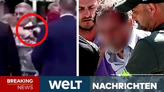 ATTENTAT AUF FICO Fünf Schüsse auf SlowakeiPremier Zustand kritisch Video zeigt Täter  STREAM [upl. by Dleifrag593]