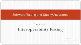 Interoperability testing in software testing [upl. by Betthezel243]