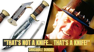 Crocodile Dundee Bowie Knife Full Review amp Unboxing in D2 Steel  USA Knives Forest [upl. by Ayvid70]