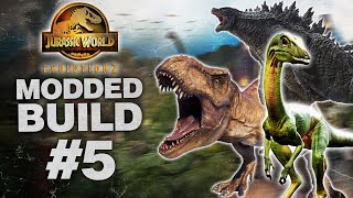 Amazing Modded Park Build sort of  Jurassic World Evolution 2 Part 5 [upl. by Anoved]