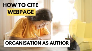 How To Cite and Reference a Webpage  Harvard style [upl. by Ennaer]