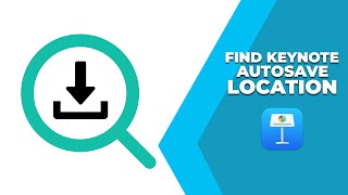 How to find keynote autosave location [upl. by Annawot]