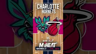 Charlotte Hornets vs Miami Heat Prediction 11 27 24 NBA Picks [upl. by Vaenfila729]