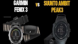 Suunto Ambit Peak3 czy Garmin Fenix 3  porównanie [upl. by Dira]