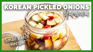 Quick Korean Pickled Onions  Yangpa Jangajji Small Batch Recipe [upl. by Ayhay]