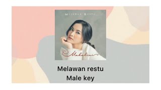 Melawan Restu  Mahalini  Karaoke  Male key [upl. by Rubinstein435]