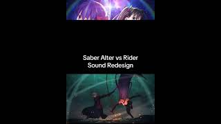 Saber Alter vs Rier Sound Redesign editanime animefamily [upl. by Bussey]