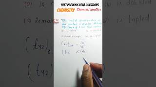 Q19chemicalkineticsclass12 chemistry neet previousyearquestions [upl. by Rodgers]