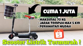 Cuma 1 Juta Review Scooter Listrik Termurah  🔥🔥🔥 [upl. by Emyaj]