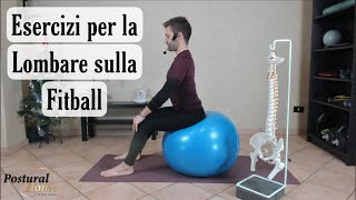 ALLEVIA IL DOLORE LOMBARE CON LA FITBALL [upl. by Singband122]