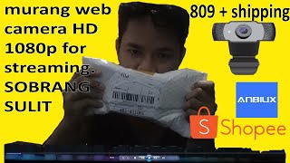 Anbiux webcamera 1080p the budget meal streaming camera ReviewUnboxingInstallation  Vlogg 2 [upl. by Arhsub726]