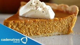 Receta de Pie de Calabaza  Cómo hacer pie de calabaza [upl. by Erasaec]