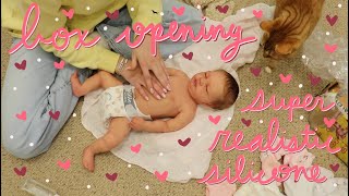 AMAZING Silicone Baby Box Opening Super Realistic Full Body Silicone Doll  Kelli Maple [upl. by Agnese]