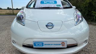 2016 Nissan Leaf Acenta 30kWh 109bhp Auto 5door 5seater in White with Black velour [upl. by Akehsar266]