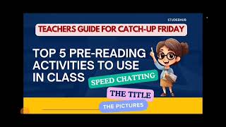 TOP 5 PREREADING ACTIVITIES TO USE IN CLASSCATCHUP FRIDAYDEPED [upl. by Dusen]