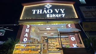 Food tour Tân An Long An  Thảo Vy Bakery since 1995 [upl. by Gerhardine]