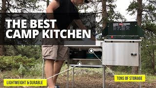 The Best Camp Kitchen  Trail Kitchens Features and Setup [upl. by Elvera]