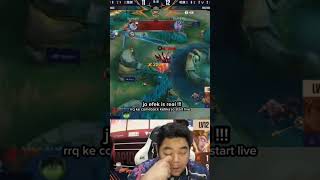 JO LIVERRQ LANGSUNG KENA COMEBACK ❗❗❗mobilelegends shorts mlbb mpl rrqxin [upl. by Noyk862]