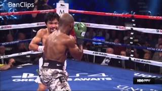 Manny Pacquiao signature punch lands on Bradley [upl. by Lurleen]