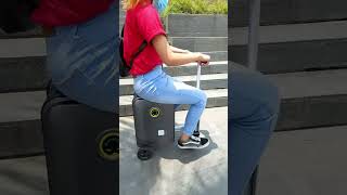 AirwheelFree Intelligent Liferide on smart luggage scooter electric scooter suitcase Se3S [upl. by Leicam]