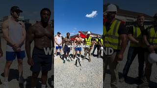 Who is Stronger  Construction Workers or Bodybuilders [upl. by Enomys]