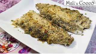 FILETTI di BRANZINO GRATINATI al FORNO con CAPPERI e OLIVE [upl. by Albion]