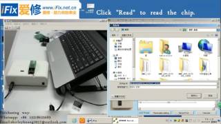 RT809H ProgrammerReadampWrite NPEC288 Chip off Line Demo [upl. by Grondin]