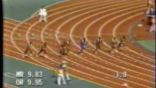 Ben Johnson 100m Final CBC Feed 1988 Seoul Korea [upl. by Daniele]