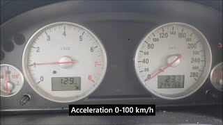 Ford Mondeo ST220  Acceleration 0100 kmh  Exhaust Sound [upl. by Lyret64]