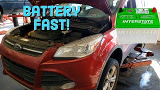 20132016 Ford Escape Battery Replacement FAST [upl. by Nnyl748]