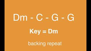 DmCGG backing track repeat keyDm [upl. by Nuahsal754]