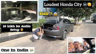 Loudest Honda City 🔊🤯  Basshead 🫨 only one in india 🇮🇳 hondacity carreview basslovers honda [upl. by Aicatsal938]