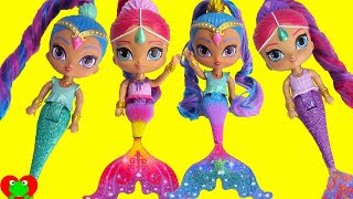 Genie Shows Shimmer and Shine Rainbow Zahramay Color Changing Mermaids [upl. by Ramunni]