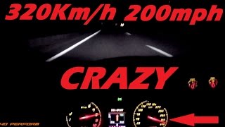 NIGHT POV 0320 Kmh 0200 mph on Autobahn  Lamborghini LP5704 Performante  40 Perform [upl. by Hoshi322]