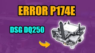 Error in the DSG DQ250 mechatronics controller tcm tcu P174E 10740  valve 3 in transmission part 2 [upl. by Leuqar302]