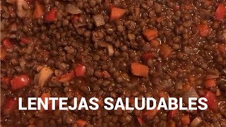 Como hacer lentejas saludables  Alziur [upl. by Ahsinnor]