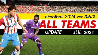 Cara Membuka Semua Tim Di eFootball 2024 PC Versi 362 Update Juli 2024 [upl. by Norrehs61]