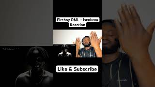 Fireboy DML  iseoluwa REACTION nigeria afrobeat fireboydml music c [upl. by Allmon191]