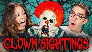 PARENTS REACT TO CREEPY CLOWN SIGHTINGS COMPILATION [upl. by Delahk]