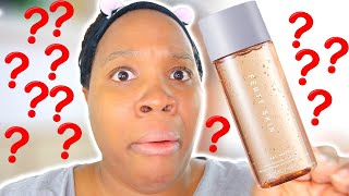 Fenty Skin Toner Fenty Skin FAT WATER POREREFINING TONER SERUM DEMO and REVIEW [upl. by Danialah]