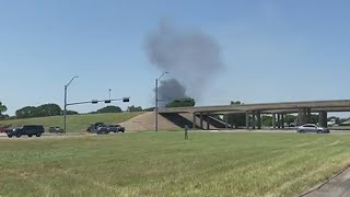 LIVE FEED TxDOT camera shows view of brush fire burning in Waco [upl. by Nomde]