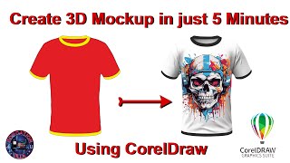 How to Create 3D Mockup in CorelDraw [upl. by Birdella]