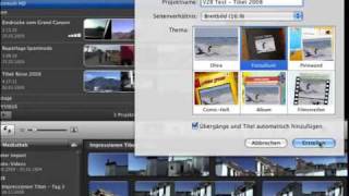 Neues Projekt anlegen  iMovie 09 Episode 92 [upl. by Jeffie]