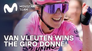 Annemiek van Vleuten and the Movistar Team win the 2022 Giro Donne  MiekItHappen [upl. by Ahras]