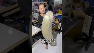 Luxury donor quality 50 inch wig production Liamhairwig trending viralvideo haircut hairstyle [upl. by Chem120]