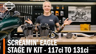 HarleyDavidson Screamin Eagle Stage IV Kit 117ci to 131ci Overview [upl. by Anertac]